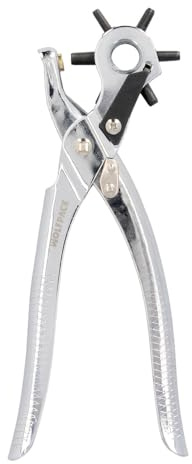 WOLFPACK LINEA PROFESIONAL Sacabocados Estrella Profesional 225 mm. Agujeros de Ø 2,5 a 5 mm. Alicates Agujeros, Perforador Cuero, Alicates Cinturones,