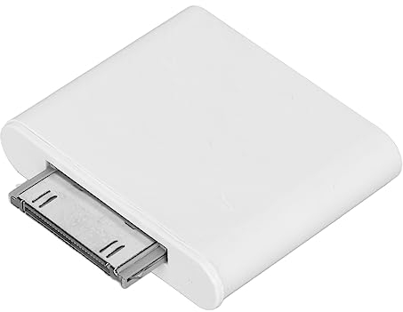 30-poliger Bluetooth-Adapter, Kabelloser Bluetooth 2.1-Sender, Sound-Dongle-Adapter für IPod, 10 M Reichweite, Plug-and-Play ohne Laufwerk (Weiss)