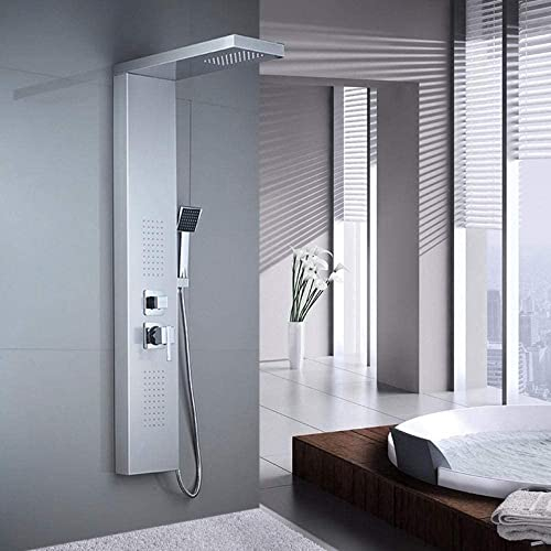 Badezimmer-Duschpaneel, 304-Edelstahl-Badewannen-Duschset mit Handbrause, Wandmontage-Duscharmaturen