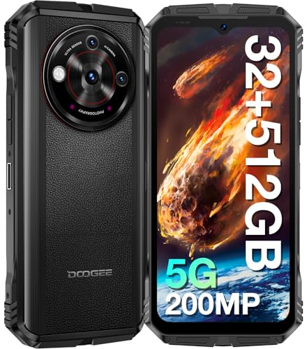 DOOGEE V30PRO [2024] 5G Outdoor Handy 32GB + 512GB, 200MP Kamera + Nachtsicht, 6.58 Zoll FHD + 120 Hz, 10800 mAh Akku Octa Core Android 13 Outdoor Smartphone Ohne Vertrag IP68/ OTG/NFC/WiFi 6