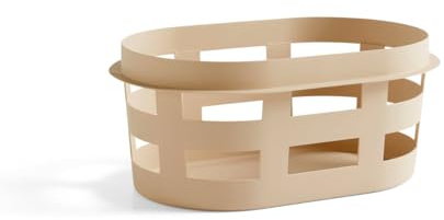 Hay Wäschekorb Basket aus 100% recyceltem Polypropylen hergestellt, in der Farbe: Nougat, Maße: 57,5 x 37,5 x 24 cm, AD854-A601-AB89