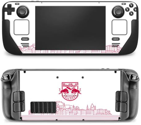 DeinDesign Skin kompatibel mit Valve Steam Deck Folie Sticker Eishockey Skyline EC Red Bull Salzburg