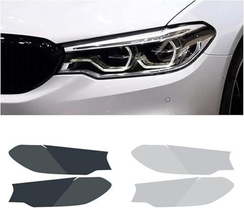 Pellicola per, per BMW G31 2017-2018 Pellicola Protettiva per Restauro fari Adesivo in TPU Nero Trasparente (Trasparente)