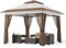 Bealife 3,35x3,35m Pop-Up Pavillon mit Verstellbarer Höhe – wasserdichter Outdoor-Gazebo mit Moskitonetz, UV-Schutz und Rolltasche für Veranstaltungen, Partys und Zusammenkünfte (Beige)