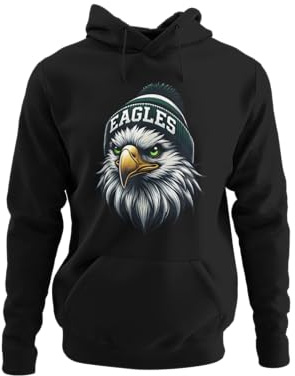 Knut Fashion & Streetwear huvtröja för män, amerikansk fotboll för män, huvtröja med huva, outfit, pullover, klädstorlekar XS-5XL, svart, 3XL