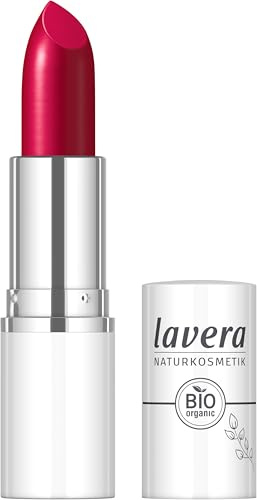 lavera Cream Glow Lipstick Pink Universe 08 | vegane Naturkosmetik, Intensive Farbe, seidig-glänzendes Finish, Bis zu 6 Stunden Halt