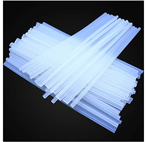 ZONSHJDKR Barras de Pegamento Barra de Adhesivo termofusible Transparente 300 mm Alto, for reparación Pistolas eléctricas Alta viscosidad, Herramientas, Barra Pegamento Fundido(7mm)