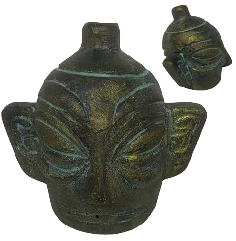 Silbato de la muerte – Forma de calavera azteca, instrumento de grito | ruidoso en forma de cráneo, generador de sonido retro | de terror de sonido único, potente accesorio de misterio