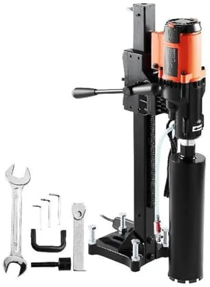 3200W 750RPM Industriale Core Drill Machine, Wet Dry Diamond Concrete Carotaggio Rig con Stand, Trapano Elettrico Heavy Duty per Calcestruzzo, Mattone e Pietra
