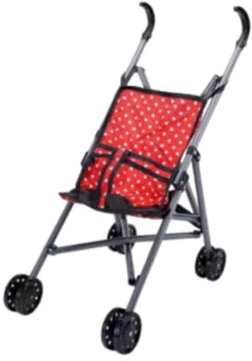Milageto Puppenwagen, faltbar, Lernspielzeug, Geschenk für Mädchen, Leichter Kinderwagen, Puppenwagen für kleine Mädchen, Geburtstagsgeschenk