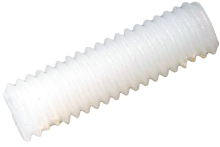Plastgängad stång (nylon 6,6) 1 meter lång för bygg- och snickerifästen - M3 - 1 st - Plastic Hardware Store