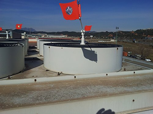 Remi Hogar Espantapájaros Industrial y Urbano para ahuyentar pájaros con garantía de fabricación EU | ﻿Espantapájaros Urbano | Espantapájaros Industrial | Banderas Azules