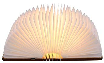 YUANJ Hölzerne faltende Buch-Lampe - magnetisches LED-Licht -dekorative Lichter, Schreibtisch-Lampe mit Akku 880 mAh - warmes licht-hell genug für das Ablesen - Ideal für Geschenk