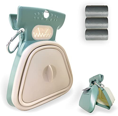 Jondarla Dog Pooper Scooper for Large Dogs,Portable Poop Scoop with 30 Bags