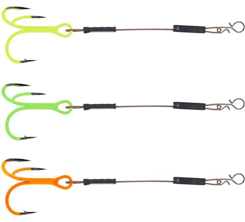 Balzer Shirasu 1x7 UV Stinger Rigs mit Clip - 3 Stingerhaken