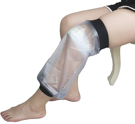 HKF HO KI HO Waterproof Knee Cast Cover for Shower,Waterproof Protectors Cast Cover,Comfortable Watertight Seal to Keep Wounds Dry