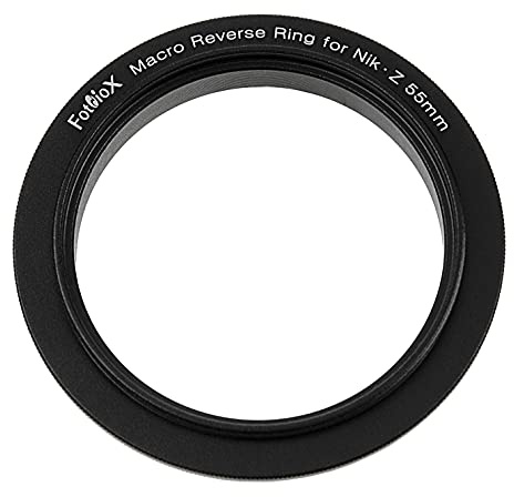Fotodiox Macro Reverse Ring Compatible with 55mm Filter Thread to Nikon Z-Mount Cameras - For Reverse Mounting Lenses