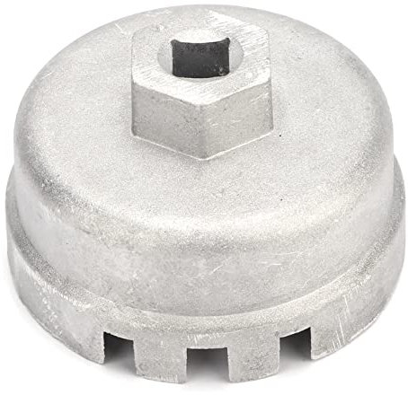 Schraubenschlüssel Ölfilterschlüssel Ölfilterschlüssel Ölfilter-Entfernerwerkzeug Ölfilterschlüssel aus Aluminiumlegierung 14 Flöten Fahrzeugmodifikationswerkzeug 64,5 mm 14 Flöten-Ölfilterschlüssel