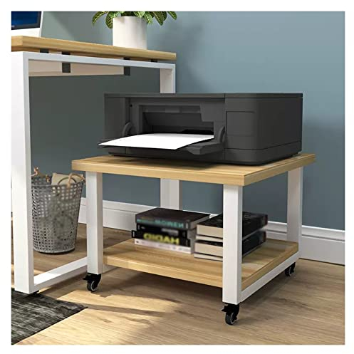 Druckerständer Rollbarer Druckerständer unter dem Schreibtisch for Mini-3D-Drucker Home Office Mobiler Druckerständer Druckertisch Arbeitswagen mit Rädern Bürobedarf,Schreibtisch ( Size : L50xW50xH50c