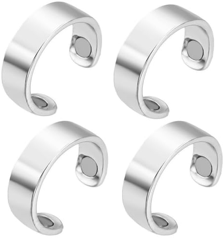 RWGKBDB Dispositivi antirussamento, Anello Magnetico antirussamento, Anello Magnetico in Acciaio Inossidabile, Anello antirussamento per Dito, Adatto a Tutti