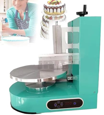 Cake Cream Spreading Machine | Electric Birthday Cake Cream Spreader | Cake Coating Smoother for 4-12 Inch Cakes | Automatic Operation for Perfectly Smooth Icing