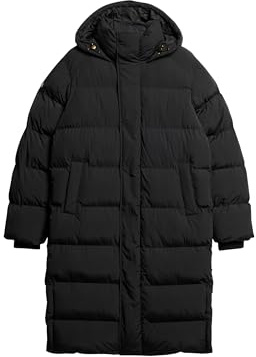 Superdry Herren Lange Steppjacke mit Kapuze