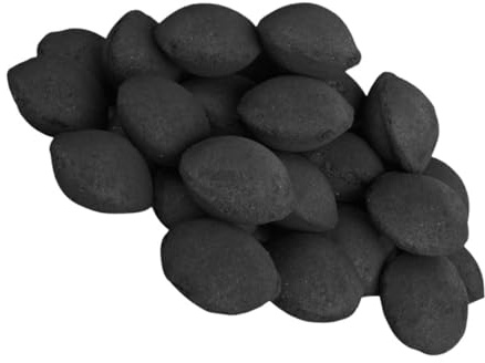 Milisten 1 Paquet Charbon De Bois pour Barbecue Décor Extérieur Plaque Gril à Charbon Démarreur Électrique Briquettes De Charbon De Bois Allume-feu Poêle Mélange De Charbon De Bambou Black