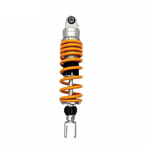 SkyjOy Motorrad StoßDäMpfer 1 stücke Universal 320mm/340mm/360mm Motorrad Hinten Einstellen Dämpfung Stoßdämpfer Hinten Suspension StoßDäMpfer(Fork 340mm)