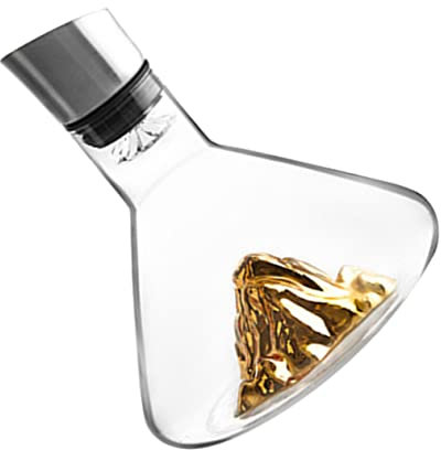 CHICAMPERA 1pezzi Decanter Vino Con Design Elegante Aeratore Veloce Per Brandy e Vino Accessorio Per Ristoranti e Feste Per Ottimizzare Esperienza Di Degustazione
