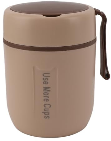 Mug isotherme pour enfant 500 ml, récipient isotherme en acier inoxydable pour aliments chauds, soupe, anti-fuite, avec couvercle, pour l'école, le camping et les voyages (Gmyclegpwmnng-12)