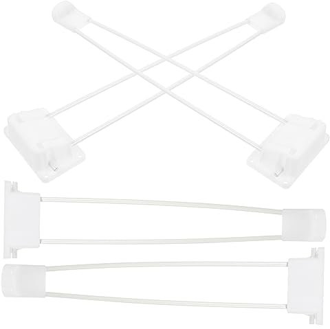 EXCEART 4pezzi Gambe Per Tavolo in Gambe Forcina Pieghevoli Accessori Per Da Caffè Resistente All Usura e Stabile