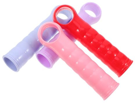 HOMSFOU 4pcs Plastic Mop Handle End Caps for 22mm Mop Rod Sturdy Replacement Grips for Dustpan Handles for Home Cleaning and Maintenance