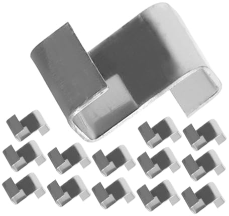 BESTonZON 100 piezas Grapas de Sujeción Inoxidable para Invernadero Clips Z para Fijación de Cristales de Jardín Accesorios Resistentes la Corrosión para de Invernaderos