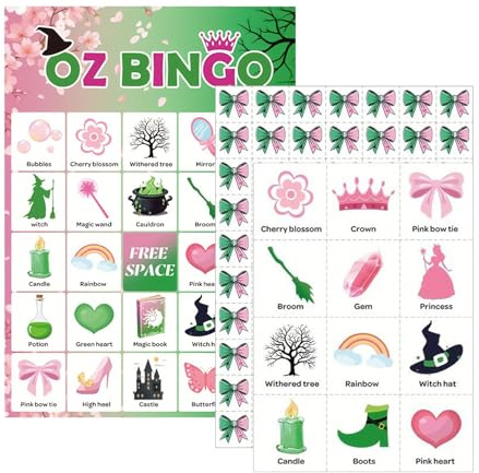 Générique Halloween-Bingo-Kartenspiel für Erwachsene, Bingo-Spiel für Erwachsene, tragbar, für Anfänger, Geburtstag, Reisen, Familie, Events, Geschenk