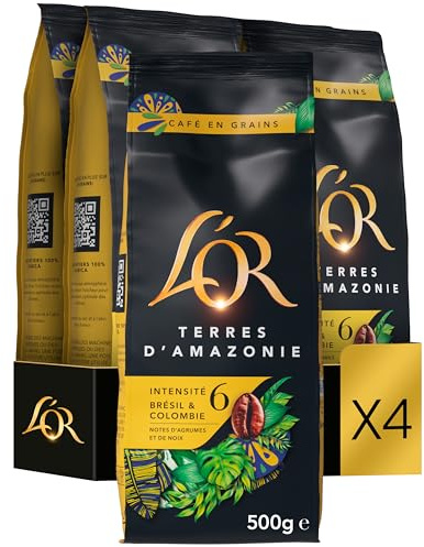 L'OR Terres d'Amazonie, Brésil et Colombie, Intensité 6 Grains (4 x 500g)
