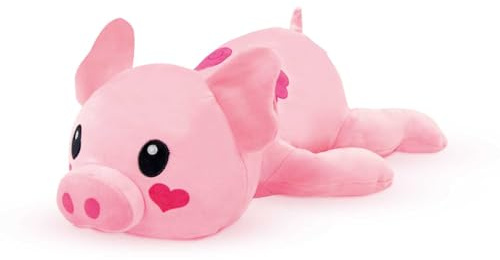 Craze Plush DreamHugs Oinky Schwein Kuscheltier XXL – Plüschtier Schweinchen groß, Kuscheltier Baby & Kinder Einschlafhilfe - Süße Kuscheltiere Plushies für Mädchen & Jungen, Rosa