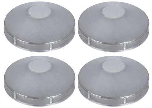 sourcing map 4Pcs 4-1/2 Chain Link Fence Post Cap, Dome External Post Caps Galvanized Round End Cap Fit 4-1/2 OD Pipe for Outdoor Chain Link Fence Parts