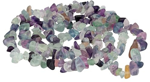 Lebensquelle Plus Splitterkette | Endlos ohne Verschluss | 80-90 cm lang | Edelstein Splitter Kette