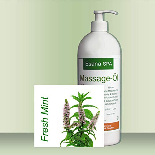 Esana SPA Aroma Massageöl Mint (1 Liter) + Dosierpumpe