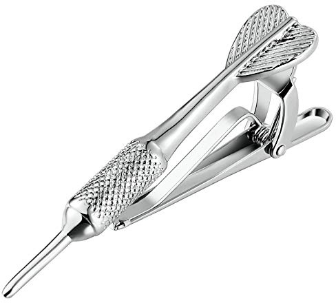 Beydodo Hemd Krawattennadel Dart Silber Hochzeit Herren Krawattenklammer Edelstahl