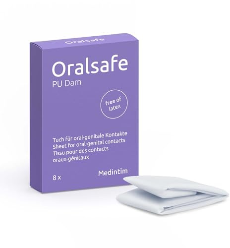 MEDintim - Oralsafe Schutztuch Latexfrei aus Polyurethan - Vanille - 8 Stück (252x155mm)