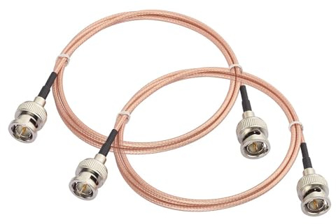 Superbat 3G HD SDI Kabel 100cm (2 Stück) BNC Stecker 75 Ohm RG179 Verlängerungskabel für Kameras Monitor Vedio Recorder BMCC Video Ausrüstung Unterstützt 6G-SDI 4K 8K SDI-Videokabel