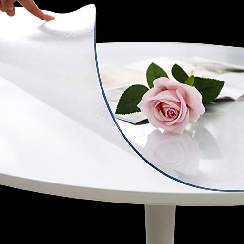 SDLLG Tovaglia trasparente in PVC, tutte le dimensioni Cristallo chiaro Foil lavabile Protezione del tavolo Alta lucentezza Pellicola protettiva trasparente Protezione del tavolo