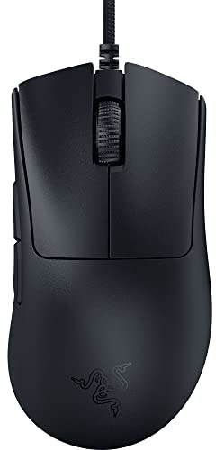 Razer DeathAdder V3 - Ergonomic Esports Mouse (59 g Lightweight Design, Ergonomic Form, 30K Optical Sensor, Optical Mouse Switches Gen-3, 8000Hz HyperPolling Technology, Speedflex Cable) Black