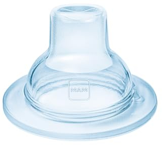 MAM Ugello extra morbido per biberon e bicchiere Trainer+ MAM, di forma simmetrica, ideale transizione al bicchiere di apprendimento, in silicone SkinSoftTM di facile accettazione, anti-scossa,