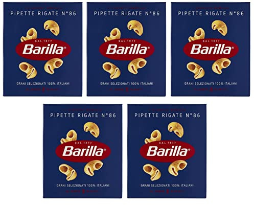 5x Pasta Barilla Pipette Rigate Nr. 86 Italienisch Nudeln 500g Pack
