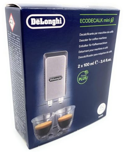 ELECTROTODO Descalcificador para Cafeteras Ecodecalk Delonghi - Repuesto para Limpiar y Descalcificar Todo Tipo de Cafeteras… 200 ml Paquete de 2