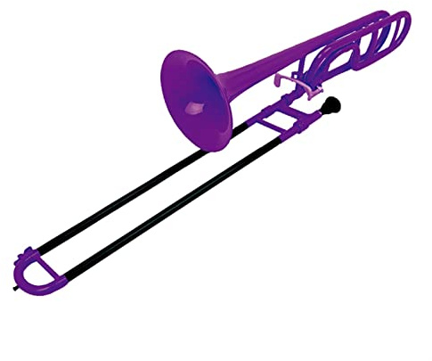 Anfänger Trompete Kunststoff Tenor-Posaune-Messing-Instrument In B-Wohnung Für Anfänger Und Professionelle Leistung (Color : 3)