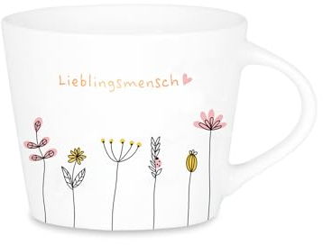 GRAFIK WERKSTATT Das Original Espresso-Tasse mit Echtgold Porzellan Tasse 50 ml Lieblingsmensch