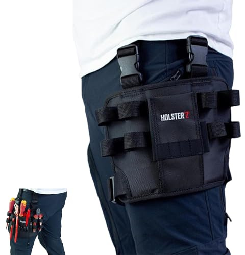VNDUIFH Sac à Outils de réparation Autour de Votre Jambe, Sac à Outils pour Jambe, Pochette à Outils d'électricien, Pochette à Outils Portable (A,1PCS)